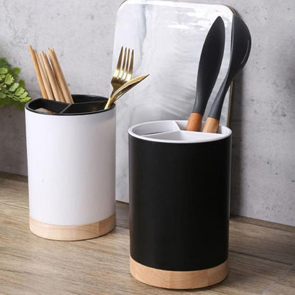 Pot ustensiles cuisine rotatif | OrganizPro - Outils Gourmets