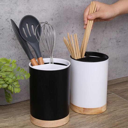 Pot ustensiles cuisine rotatif | OrganizPro - Outils Gourmets