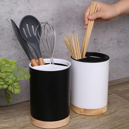 Pot ustensiles cuisine rotatif | OrganizPro - Outils Gourmets